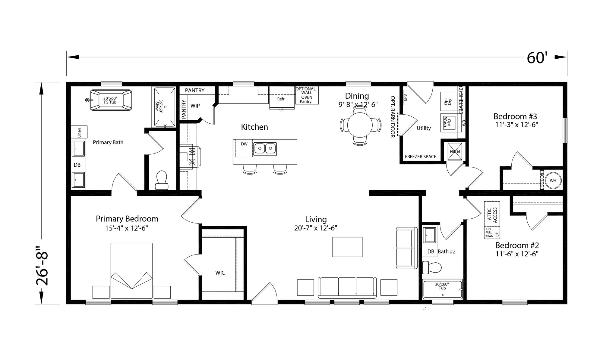 Colleton 2860-06 — front elevation