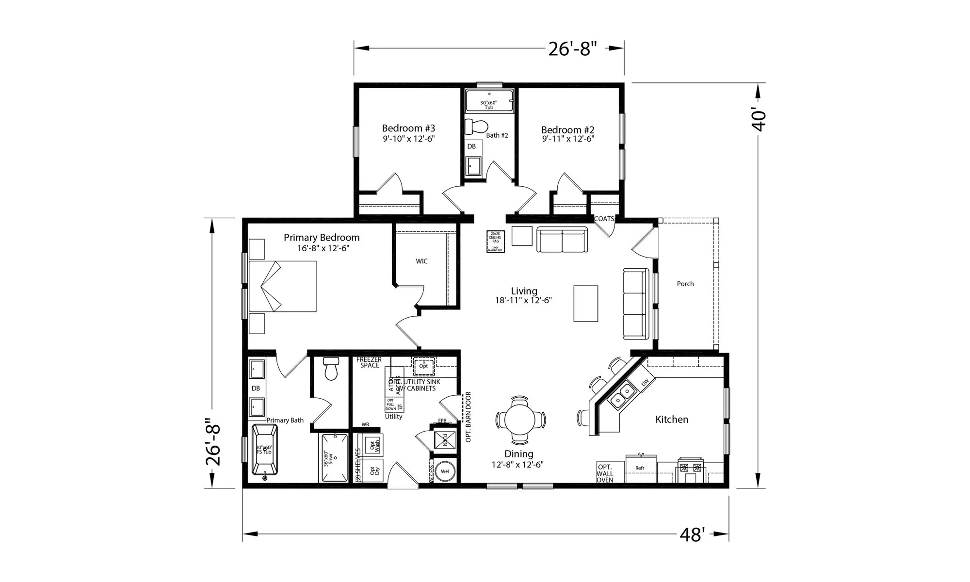 Eastmore 4048-01 — front elevation