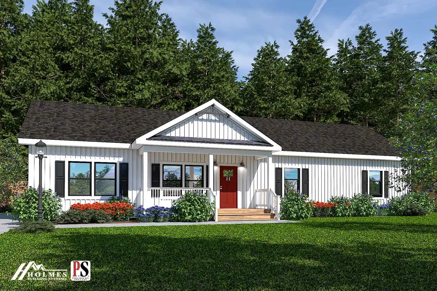 Southern Farmhouse — front elevation